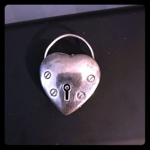 Sterling silver heart pendant